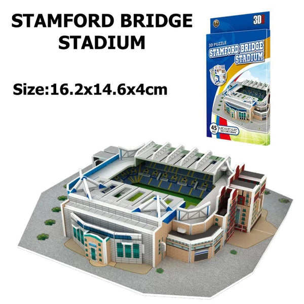 Planet Gates Miniature Football Field 3D DIY Puzzle World Famous Stadiums Models Football Game Peripheral Toys Fans Birthday Toys Gifts DDJ