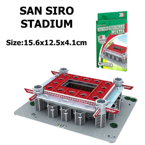 Planet Gates Miniature Football Field 3D DIY Puzzle World Famous Stadiums Models Football Game Peripheral Toys Fans Birthday Toys Gifts DDJ