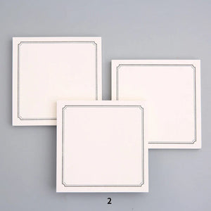 Planet Gates Minimalist Sticky Notes Grid/Lined/Blank Note Pad Memo Pad Weekly Plan Diary Note Stationery