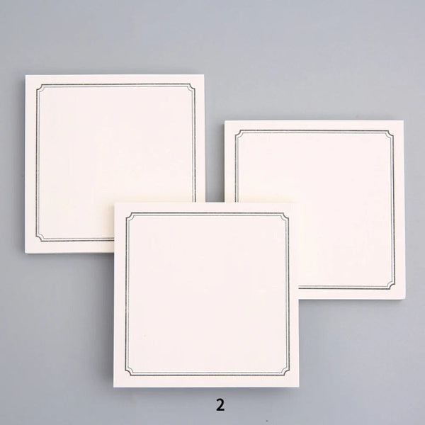 Planet Gates Minimalist Sticky Notes Grid/Lined/Blank Note Pad Memo Pad Weekly Plan Diary Note Stationery