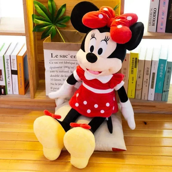 Planet Gates Minnie / 40cm New Disney Cartoon Cute Mickey Minnie Plush Doll Cotton Filled Super Soft Crystal Velvet Stuffed Toys Girl Christmas Gift