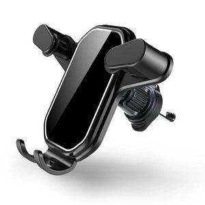Planet Gates Mirror Black Universal Car Phone Holder Gravity Mobile Stand GPS Support Auto Air Vent Mount for IPhone 14 13 12 11 Pro Max Xr Xiaomi Samsung