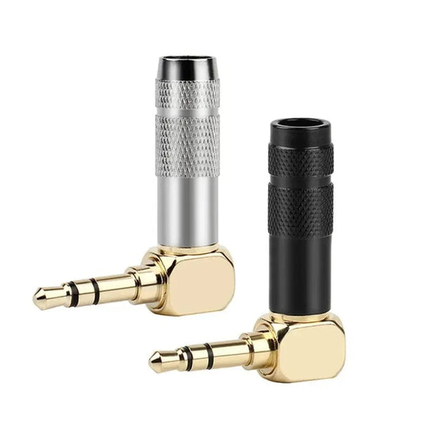Planet Gates Mix Color 3P / 20pcs Jack 3.5mm 90 Degree For Soldering 1/8" 3 4 Pole Earphone Plug Audio Connector Right Angle Gold Plated 3.5 Consumer Electronics
