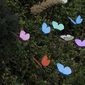 Planet Gates Mixed color / 10pcs 10pcs Butterfly Garden Stake, Plastic Yard Sign With Stake For Garden Decor, Halloween Decor, Fall Decor, Wedding