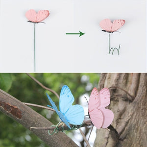 Planet Gates Mixed color / 10pcs 10pcs Butterfly Garden Stake, Plastic Yard Sign With Stake For Garden Decor, Halloween Decor, Fall Decor, Wedding