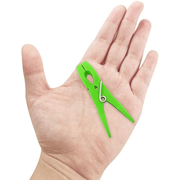 Planet Gates Mixed Color(24 Pack) 24pcs/pack Colorful Plastic Clothespins, Heavy Duty Laundry Clothes Pins Clips With Springs, Air-Drying Clothing Pin Set