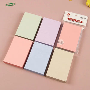Planet Gates mixed color A 100Sheets 76*76mm Pure Color Paper Memo Pad Sticky Notes Bookmark Point It Marker Memo Sticker Office School Supplies Notebooks
