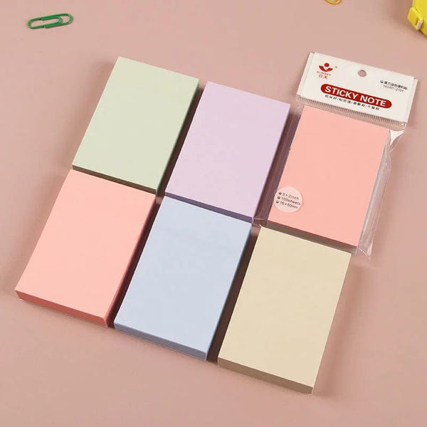Planet Gates mixed color A 100Sheets 76*76mm Pure Color Paper Memo Pad Sticky Notes Bookmark Point It Marker Memo Sticker Office School Supplies Notebooks