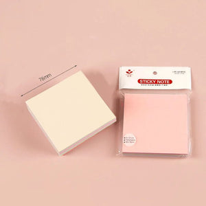 Planet Gates mixed color A 100Sheets 76*76mm Pure Color Paper Memo Pad Sticky Notes Bookmark Point It Marker Memo Sticker Office School Supplies Notebooks