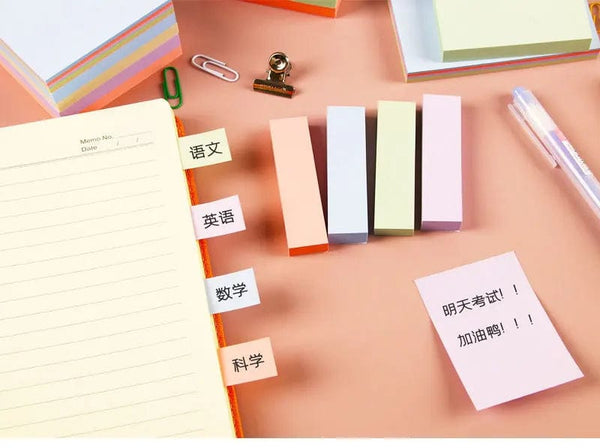 Planet Gates mixed color A 100Sheets 76*76mm Pure Color Paper Memo Pad Sticky Notes Bookmark Point It Marker Memo Sticker Office School Supplies Notebooks