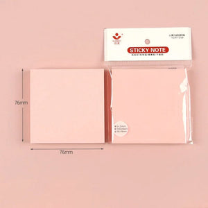Planet Gates mixed color A 100Sheets 76*76mm Pure Color Paper Memo Pad Sticky Notes Bookmark Point It Marker Memo Sticker Office School Supplies Notebooks