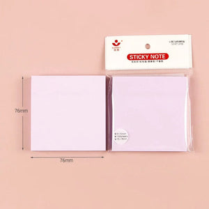 Planet Gates mixed color A 100Sheets 76*76mm Pure Color Paper Memo Pad Sticky Notes Bookmark Point It Marker Memo Sticker Office School Supplies Notebooks