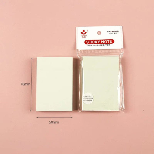 Planet Gates mixed color A 100Sheets 76*76mm Pure Color Paper Memo Pad Sticky Notes Bookmark Point It Marker Memo Sticker Office School Supplies Notebooks
