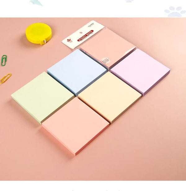 Planet Gates mixed color A 100Sheets 76*76mm Pure Color Paper Memo Pad Sticky Notes Bookmark Point It Marker Memo Sticker Office School Supplies Notebooks