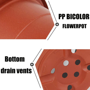 Planet Gates Mixed Size - 20pcs 4 Size Plant Pot Garden Nursery Seed Starting Flowerpots Lightweight Succulent Seedling Tray Flower Vegetable Container Box