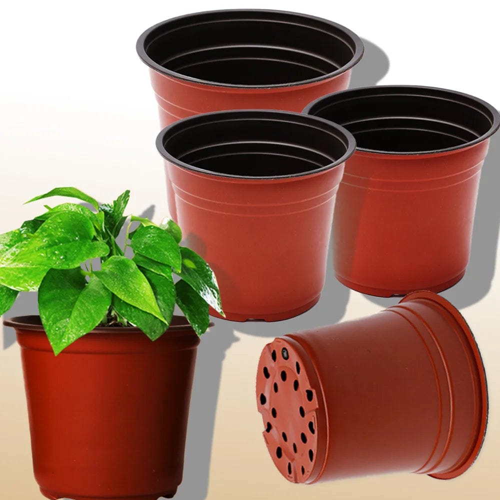 Planet Gates Mixed Size - 20pcs 4 Size Plant Pot Garden Nursery Seed Starting Flowerpots Lightweight Succulent Seedling Tray Flower Vegetable Container Box