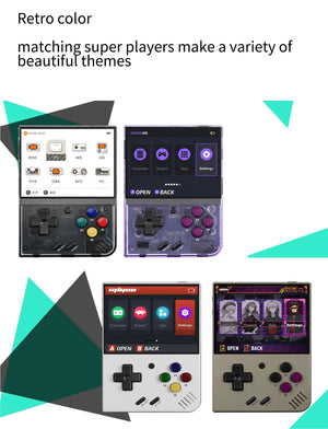 Planet Gates MIYOO Mini Plus Portable Retro Handheld Game Console 3.5-inch IPS HD Screen Children's Gift Linux System Classic Gaming Emulator