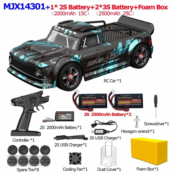 Planet Gates MJX 14301 14302 14303 Hyper Go 1/14 RC Car Brushless 2.4G Remote Control Off-road Racing High Speed RC Truck Electric Hobby Toy