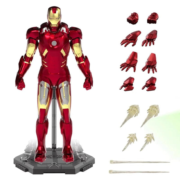 Planet Gates MK1 Boxed Fondjoy Original Iron Man 1/12 MK1 MK2 MK3 MK4 MK5 MK6 MK7 Assembled Marvel legends Tony Stark Action Figure Collect Toy Gift