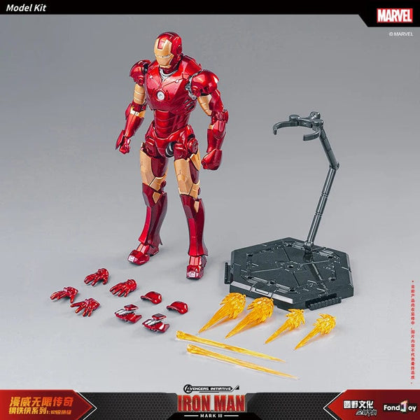Planet Gates MK1 Boxed Fondjoy Original Iron Man 1/12 MK1 MK2 MK3 MK4 MK5 MK6 MK7 Assembled Marvel legends Tony Stark Action Figure Collect Toy Gift