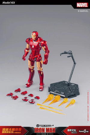 Planet Gates MK1 Boxed Fondjoy Original Iron Man 1/12 MK1 MK2 MK3 MK4 MK5 MK6 MK7 Assembled Marvel legends Tony Stark Action Figure Collect Toy Gift
