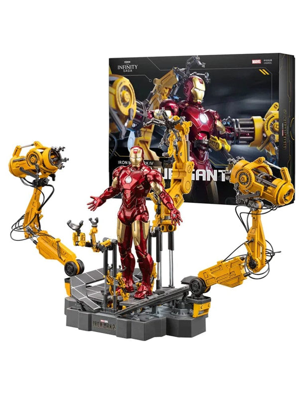 Planet Gates MK4 Suit-up Gantry Zd Toys Suit Up Gantry With MK4 iron man Gantry Original 1/10 Tony Stark Model Action Figure Collectible Toy Gift For Kid