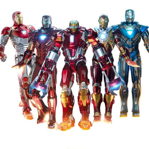 Planet Gates MK6 / BOX ZD Original Iron Man MK35 MK47 MK46 Iron Patriot MK17 MK21 MK42 MK50 War Machine legends Avengers Action Figure Collect Toy Gift