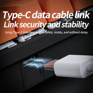 Planet Gates MKA610-Black / Red Switch MUCAI MKA610 USB Mini Mechanical Gaming Wired Keyboard Red Switch 61 Key Gamer for Computer PC Laptop Detachable Cable