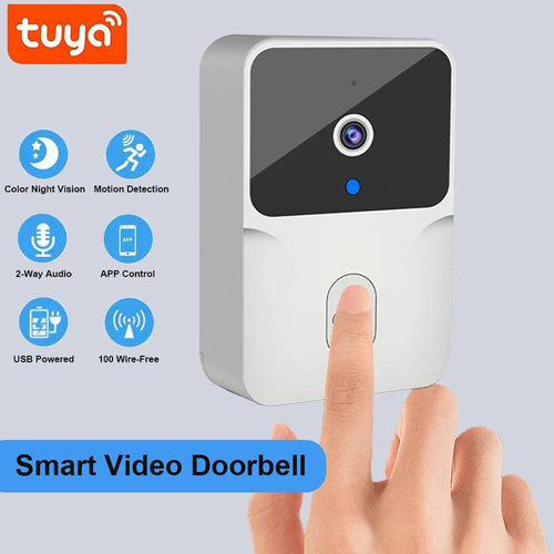 Planet Gates ML1T-W Tuya WiFi Video Doorbell Wireless HD Camera IR Alarm Security Smart Home Door Bell WiFi Intercom for Home
