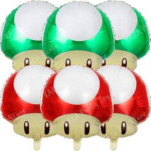 Planet Gates MLA1-6PCS / 18 inch / CHINA 6Pcs 18inch Super Mario Bros Foil Balloon Set children‘s Birthday Party Decoration Baby Shower Inflatable Boys Toy Gifts Globos