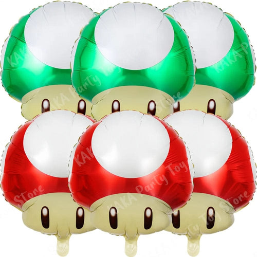Planet Gates MLA1-6PCS / 18 inch / CHINA 6Pcs 18inch Super Mario Bros Foil Balloon Set children‘s Birthday Party Decoration Baby Shower Inflatable Boys Toy Gifts Globos