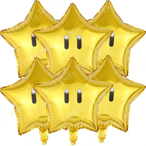 Planet Gates MLA1-6PCS / 18 inch / CHINA 6Pcs 18inch Super Mario Bros Foil Balloon Set children‘s Birthday Party Decoration Baby Shower Inflatable Boys Toy Gifts Globos