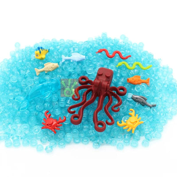 Planet Gates MOC Animal Figure Brick Building Blocks Pet Zoo Dog Penguin Cat Clown Fish Bird Bear Bat Squirrel Owl DIY Model Toys Girls Kids