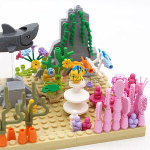 Planet Gates MOC Animal Figure Brick Building Blocks Pet Zoo Dog Penguin Cat Clown Fish Bird Bear Bat Squirrel Owl DIY Model Toys Girls Kids