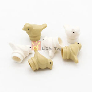 Planet Gates MOC Animal Figure Brick Building Blocks Pet Zoo Dog Penguin Cat Clown Fish Bird Bear Bat Squirrel Owl DIY Model Toys Girls Kids