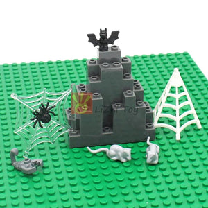 Planet Gates MOC Animal Figure Brick Building Blocks Pet Zoo Dog Penguin Cat Clown Fish Bird Bear Bat Squirrel Owl DIY Model Toys Girls Kids