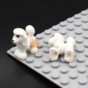 Planet Gates MOC Animal Figure Brick Building Blocks Pet Zoo Dog Penguin Cat Clown Fish Bird Bear Bat Squirrel Owl DIY Model Toys Girls Kids
