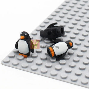 Planet Gates MOC Animal Figure Brick Building Blocks Pet Zoo Dog Penguin Cat Clown Fish Bird Bear Bat Squirrel Owl DIY Model Toys Girls Kids