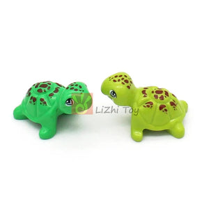 Planet Gates MOC Animal Figure Brick Building Blocks Pet Zoo Dog Penguin Cat Clown Fish Bird Bear Bat Squirrel Owl DIY Model Toys Girls Kids