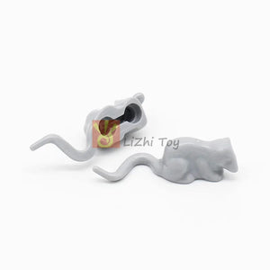 Planet Gates MOC Animal Figure Brick Building Blocks Pet Zoo Dog Penguin Cat Clown Fish Bird Bear Bat Squirrel Owl DIY Model Toys Girls Kids