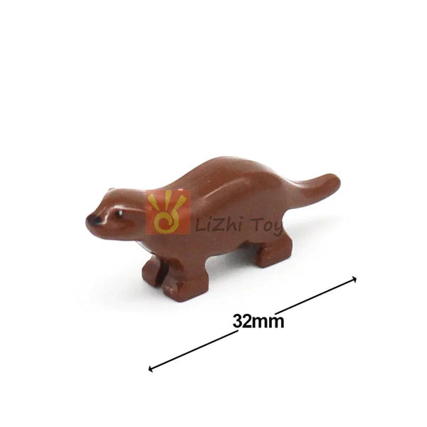 Planet Gates MOC Animal Figure Brick Building Blocks Pet Zoo Dog Penguin Cat Clown Fish Bird Bear Bat Squirrel Owl DIY Model Toys Girls Kids