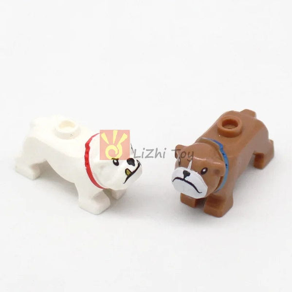 Planet Gates MOC Animal Figure Brick Building Blocks Pet Zoo Dog Penguin Cat Clown Fish Bird Bear Bat Squirrel Owl DIY Model Toys Girls Kids