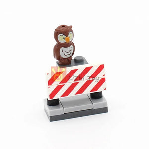 Planet Gates MOC Animal Figure Brick Building Blocks Pet Zoo Dog Penguin Cat Clown Fish Bird Bear Bat Squirrel Owl DIY Model Toys Girls Kids