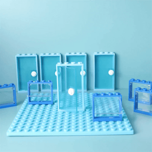 Planet Gates MOC City Friends House Door Window Set Building Blocks Toys Compatible Classic Architecture Blocks Parts DIY Bricks Kids Toys