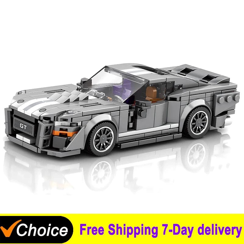Planet Gates MOC GT500 Sports Car Technical Classic Building Blocks Bricks Children DIY Toys Assembling Models Birthday Gifts Boys Decoration