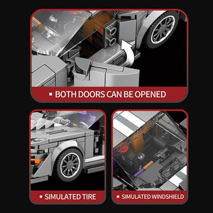 Planet Gates MOC GT500 Sports Car Technical Classic Building Blocks Bricks Children DIY Toys Assembling Models Birthday Gifts Boys Decoration