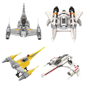 Planet Gates MOC Space Classic Model Fighter N-1 Building Blocks For Nabools- Battle Airplane Bricks Display Toys For Children Birthday Gifts