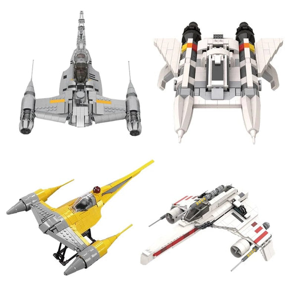 Planet Gates MOC Space Classic Model Fighter N-1 Building Blocks For Nabools- Battle Airplane Bricks Display Toys For Children Birthday Gifts