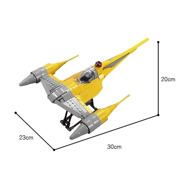 Planet Gates MOC Space Classic Model Fighter N-1 Building Blocks For Nabools- Battle Airplane Bricks Display Toys For Children Birthday Gifts