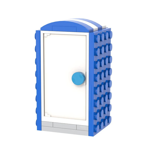 Planet Gates MOC4074 MOC4074 City Series 36Pcs MOC Scenes Portable Toilet Street View Decoration DIY Building Blocks Education Kids Toys For Children